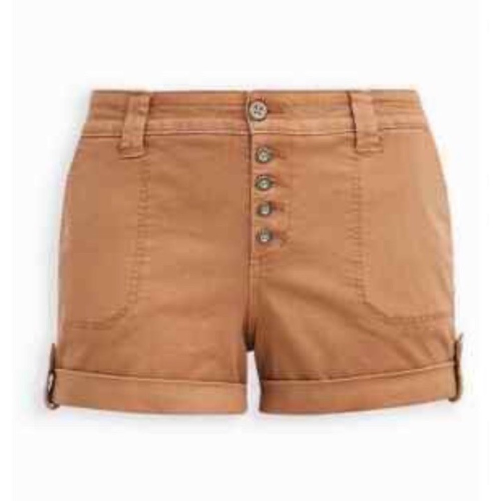 Torrid Womens Button Fly Cuffed Shorts Size 22